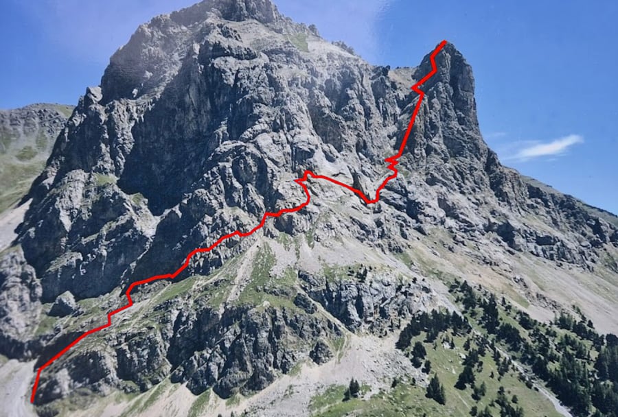 Croquis oficial de la vía ferrata