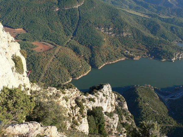Vista del desplomado desde el final de la v�a 