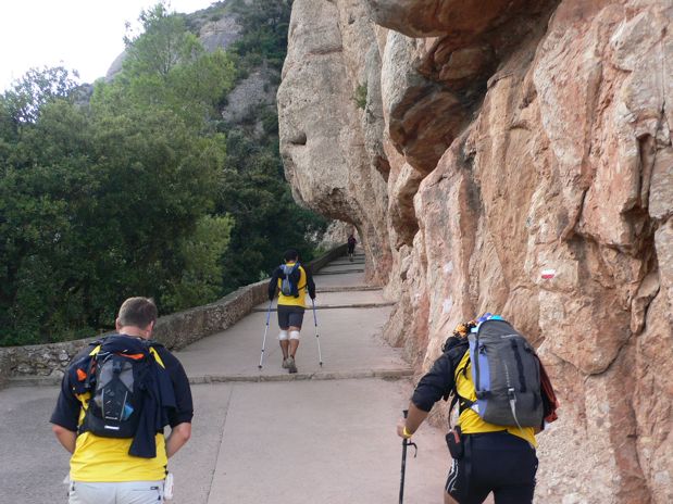 Última rampa en el Camino de la Santa Cova